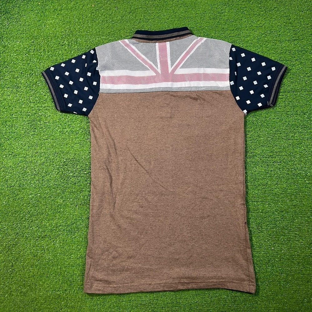 Y2K Union Jack Tennis Polo M (measurement) Performance United Kingdom Flag Golf